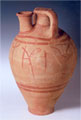 Inscribed stirrup jar