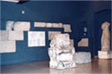 Partial view of hall XII with inscriptions and sculptures