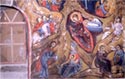 Wall painting in the old katholikon: the Nativity