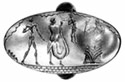 Golden mycenaean signet ring