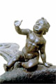Detail from the plastic figure laid on the bronze vessel