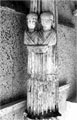 Late Roman column with two busts