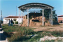 General view of the tomb with tumulus at Petroporo