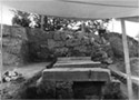 View of the barrel-vaulted tomb