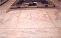 View of a mosaic floor
