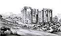 North view of the temple, John Foster's drawing, 1812
